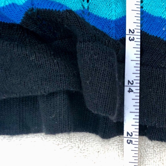 Rampage SweaterTurtleneck Short Sleeve Chevron Print - Picture 4 of 6